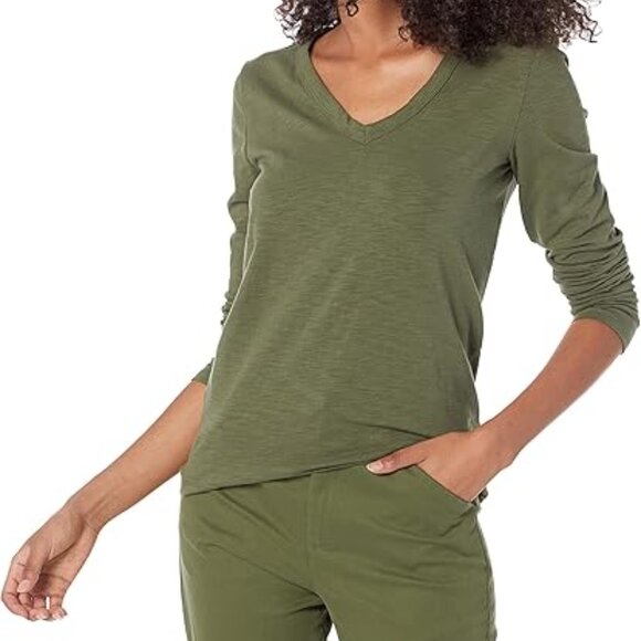 Gap Foreversoft T-shirt Donna Manica Lunga Girocollo - Morbida Maglia Jersey, Basic Essenziale